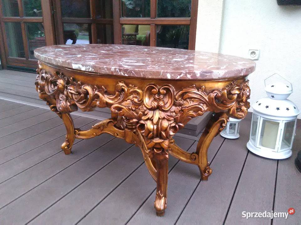 Stolik Barokowy Rzeźbione Antyk UNIKAT Kluki