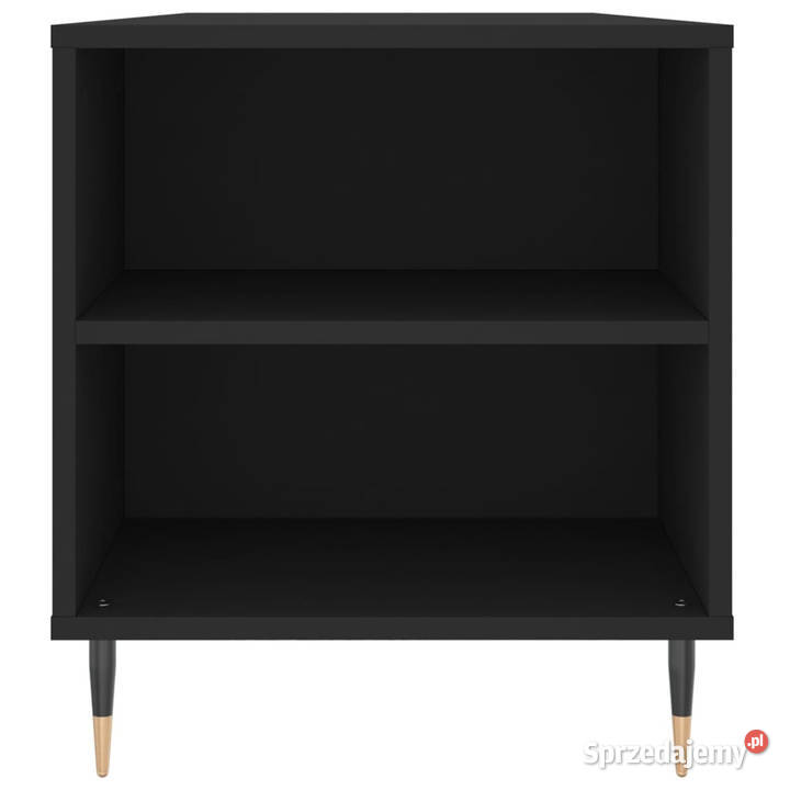 Stolik kawowy czarny 102x445x50 materiał Warszawa