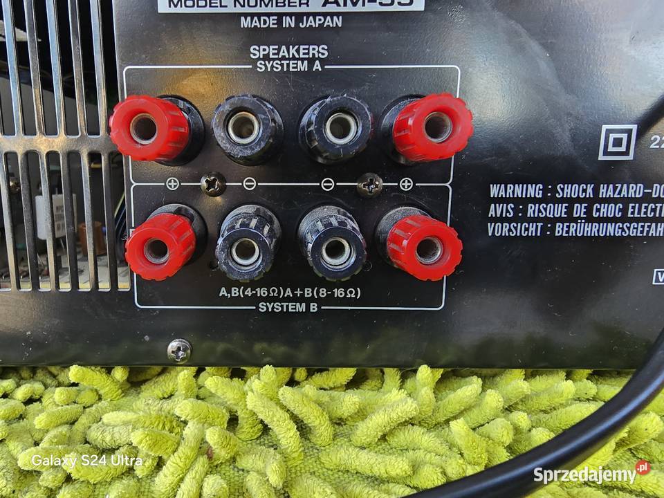 wzmacniacz akai am55 jedyny srebrny stereo z dac sprzedam