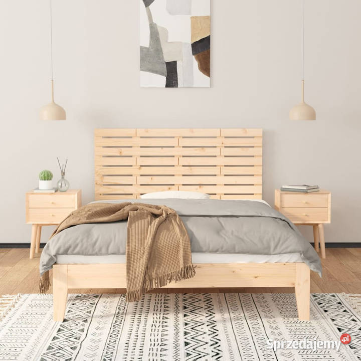 Wezgłowie łóżka 146x3x63 lite drewno sosnowe mazowieckie Warszawa