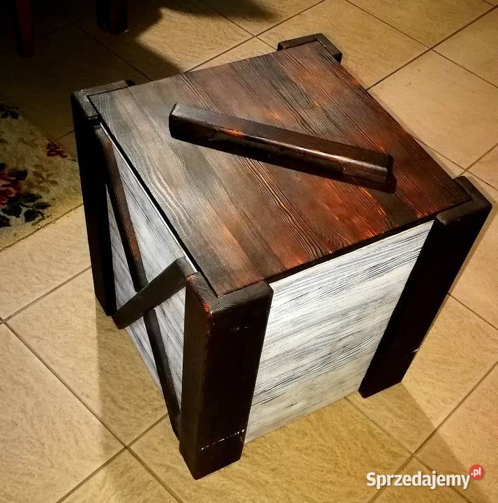 Kosz na śmieci skrzynka na drewno na drobiazgi