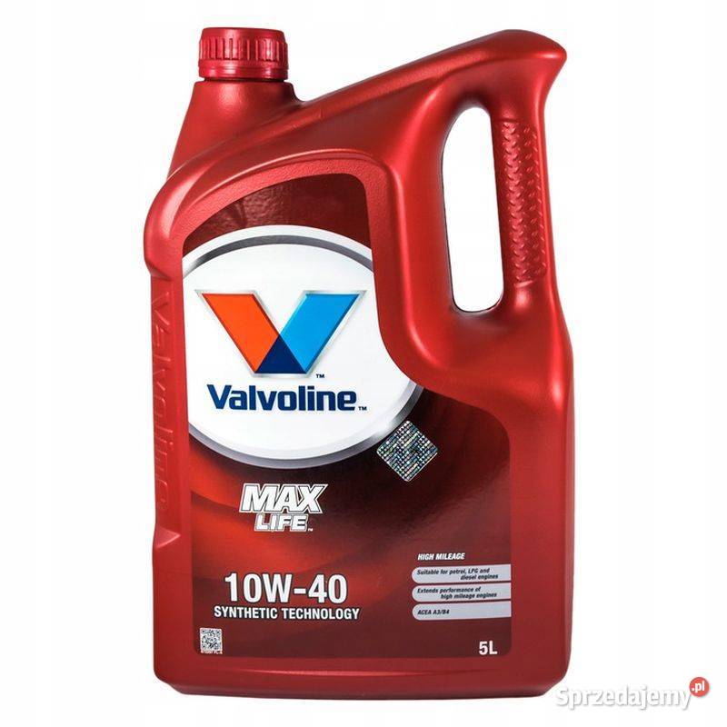 Olej Valvoline Maxlife 10w40 Benzyna A3B4 5L lubelskie Zamość