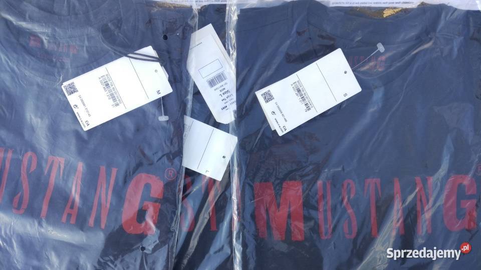 Tshirt męski Mustang Logo Tee trzy rozmiary S M Dęblin