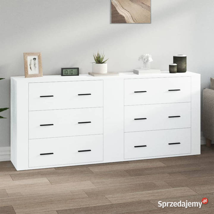 Szafki 2 białe materiał drewnopochodny WM3185407 Warszawa