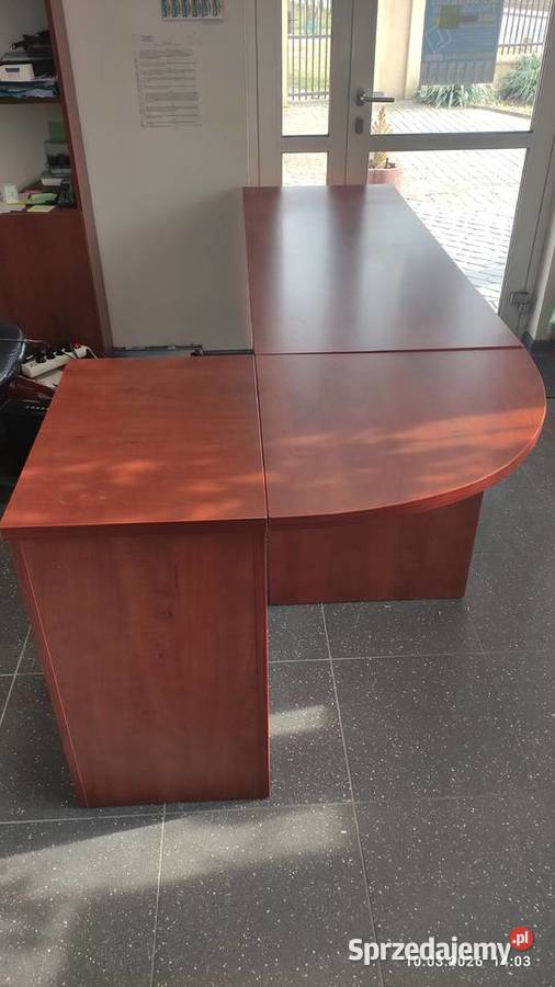 Biurko biurowe gabinetowe z kontenerem narożne 76cm Radom sprzedam