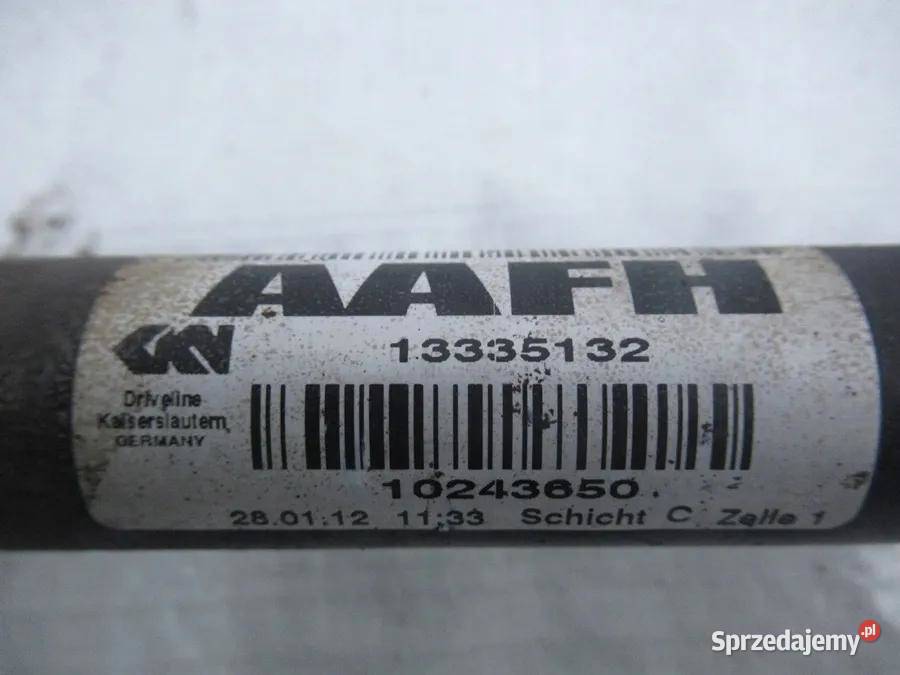 Półoś automat 16 Opel Astra J IV 13335132 AAFH kujawsko-pomorskie