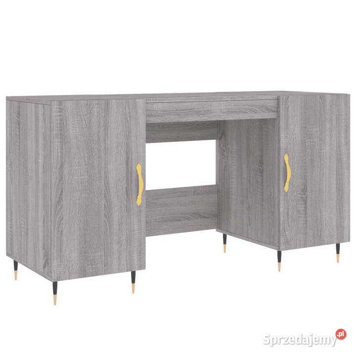 Biurko szary dąb sonoma 140x50x75 materiał Pozostałe mazowieckie sprzedam