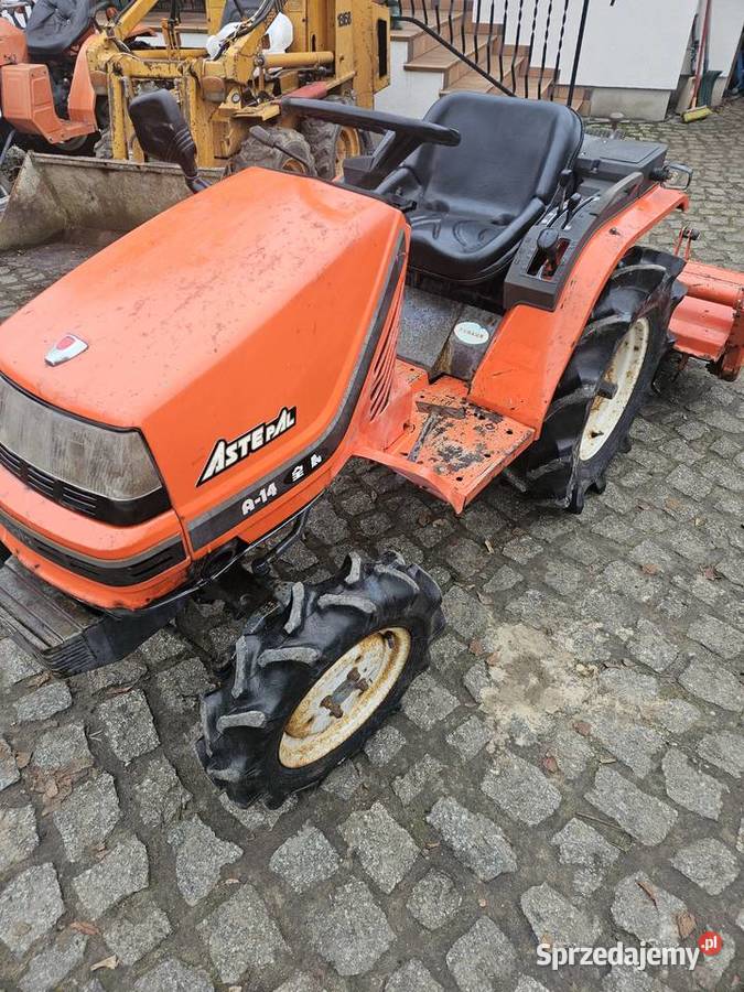 Kubota A14 z glebogryzarką aste iseki tm Rożno-Parcele