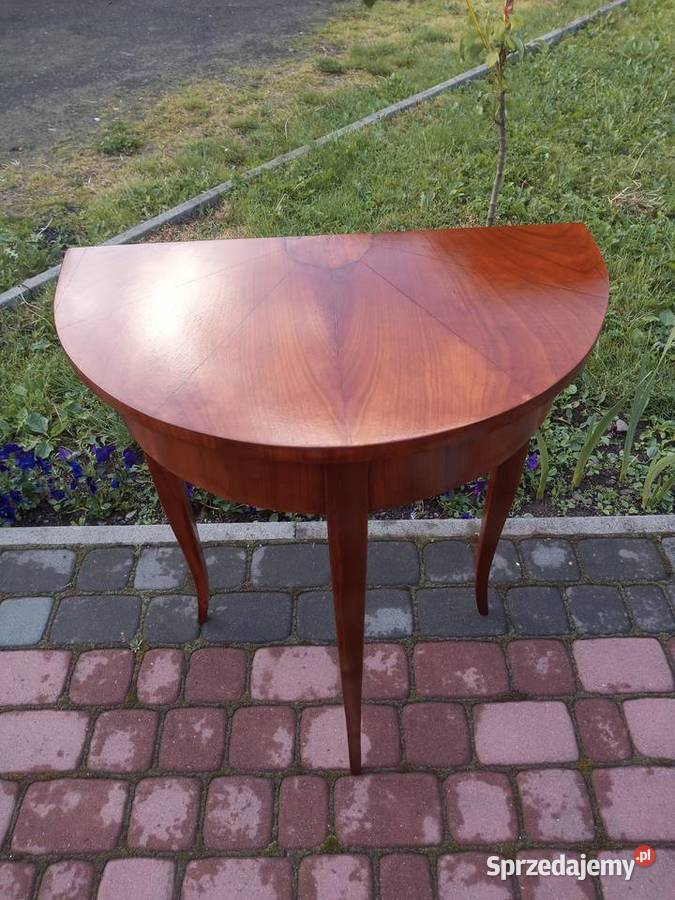 Stolik konsola w stylu Biedermeier czereśnia