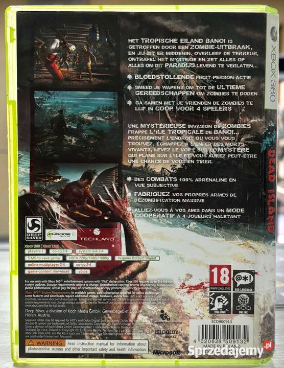 Gra Xbox 360 Dead Island Xbox360 Elbląg