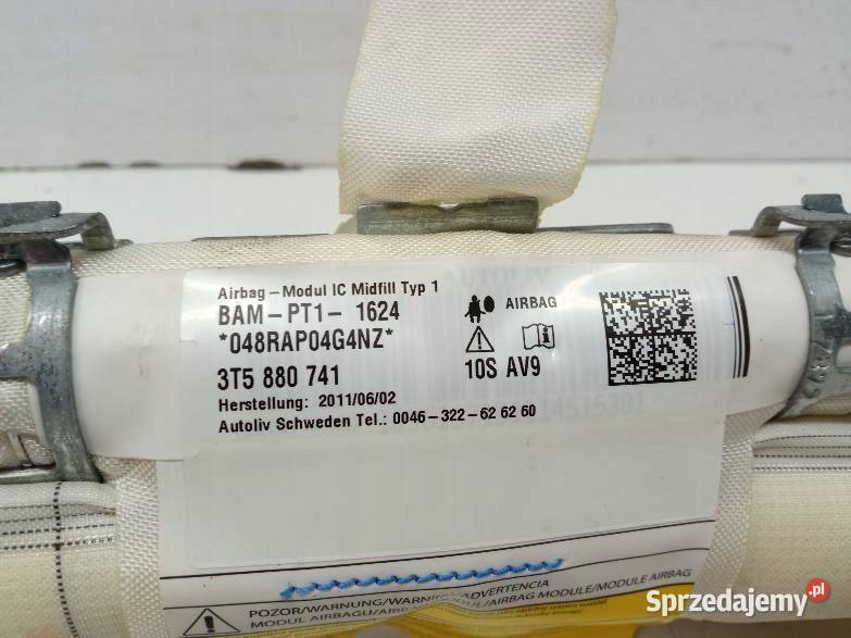 KURTYNA POWIETRZNA AIRBAG PRAWA 3T5880741 Skoda