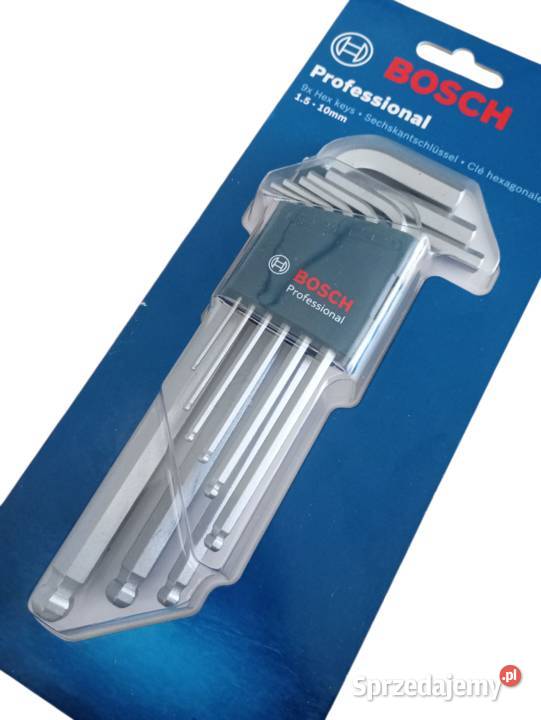 BOSCH Zestaw kluczy imbusowych HEX 1510mm 9 podkarpackie