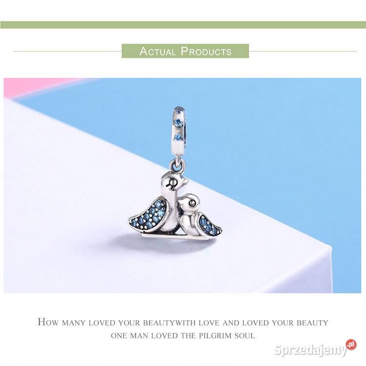 Pandora Charms Moments koralik zawieszka ptaszki srebro mazowieckie