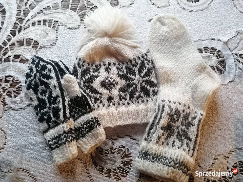 Swetry skarpety czapki rękawiczki wełniane Pozostałe Nowy Targ