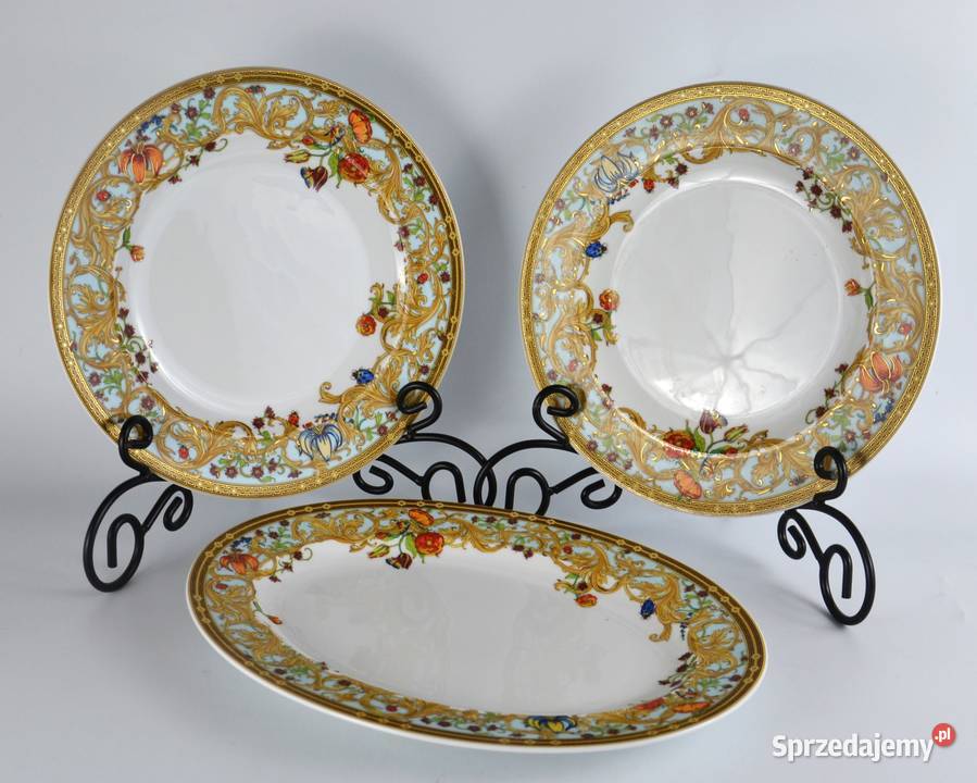 Talerz głęboki Versace Rosenthal kolekcja Ogród Bronisze