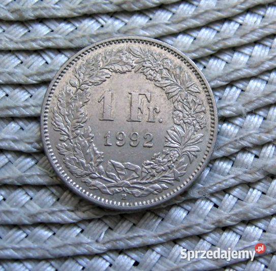 Szwajcaria 1 Frank 1992r Kalisz