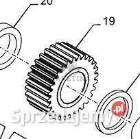 Holland T6175 Koło Zębate 47123857