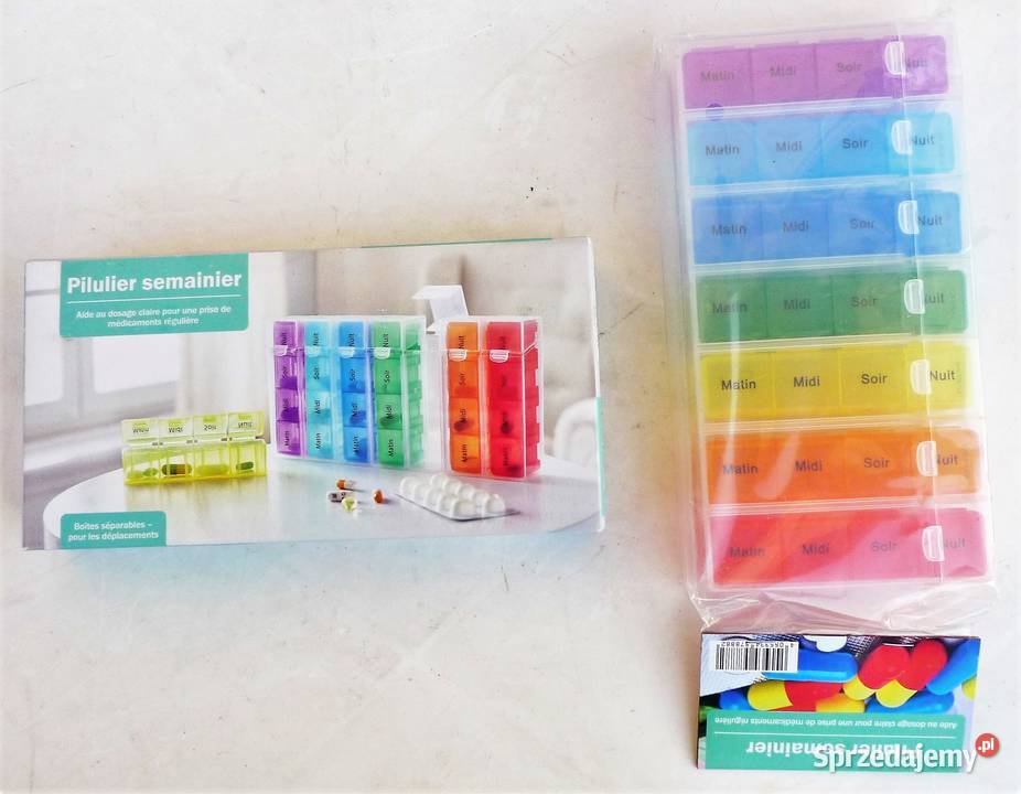 Pojemnik na leki tabletki pigułki 7 dni tygodnia