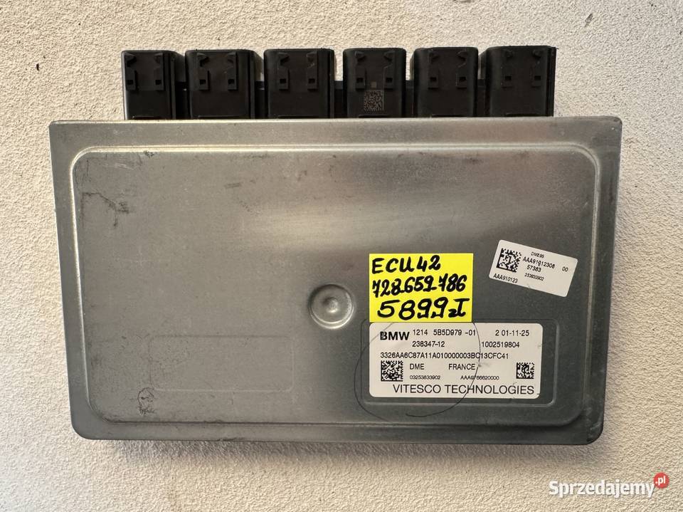 NOWY ECU KOMPUTER STEROWNIK SILNIKA 5B5D979 BMW F22 F23 F30 F31 F34 GT ...