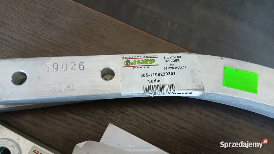 Iglica aluminiowa Welger AP 71