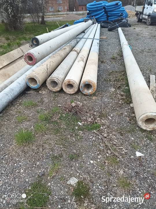 Słupy energetyczne elektryczne oświetlenie