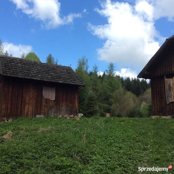 Uroczy dom drewniany w zacisznym miejscu małopolskie Lipinki