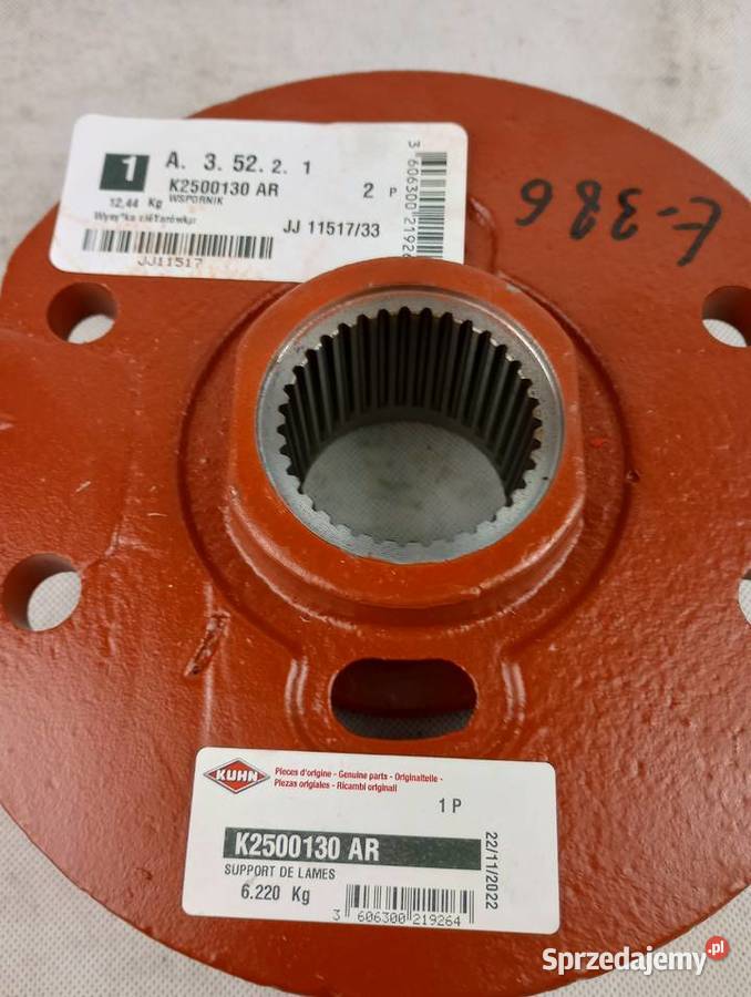 Obejma uchwyt noży Brona HRB K2500130 Kuhn Józefin sprzedam