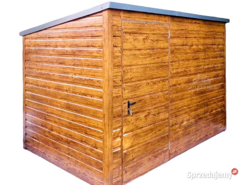 SCHOWEK DOMEK OGRODOWY 2m x 15m SPAD W TYŁ DRZWI Łapanów