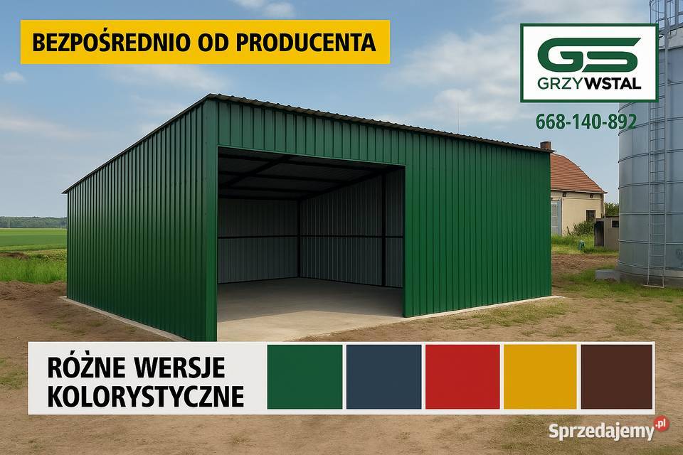 RAL GARAŻ BLASZANYMagazynZadaszenieHalaWiata Sprzedaż Tarnobrzeg