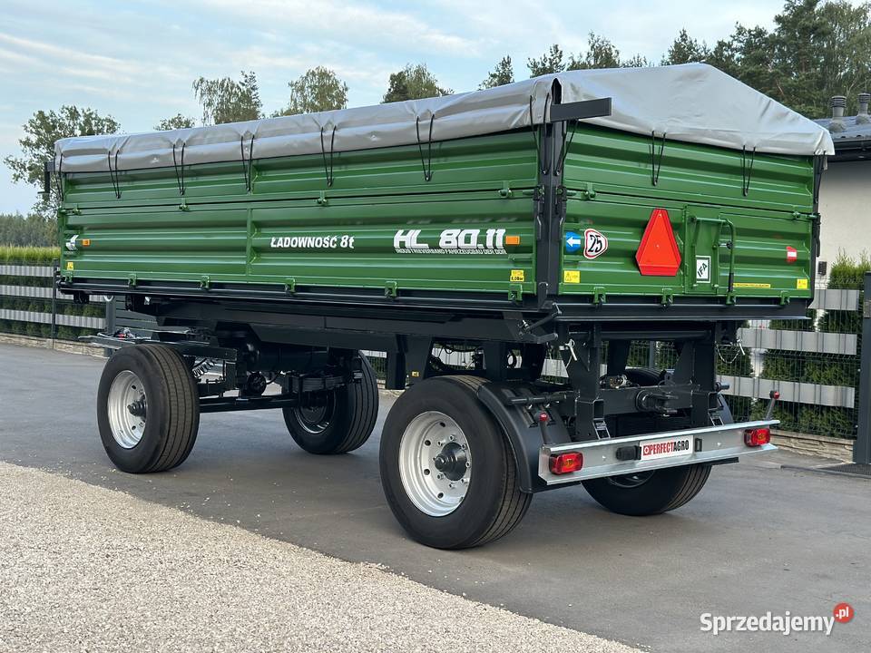 Przyczepa Rolnicza HL HW 3 Stronny Wywrot Koluszki