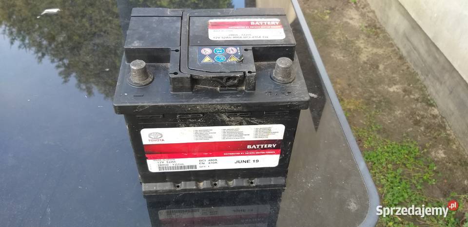 Hiszpański akumulator Toyota 12V 52AH480A Nowy Dwór Mazowiecki sprzedam