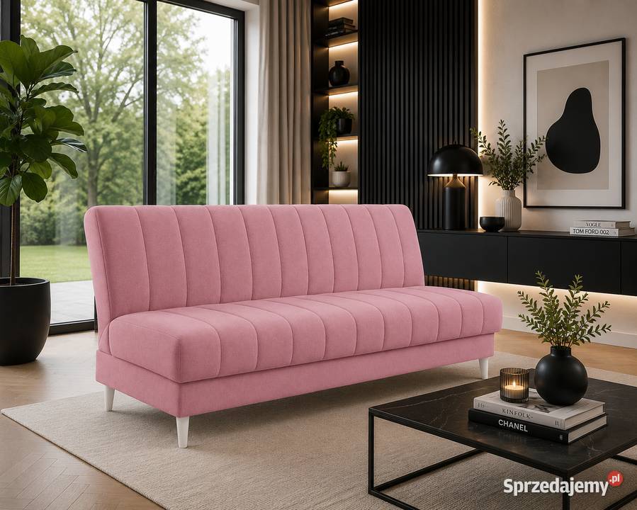 Nowoczesna sofa rozkładana z pojemnikiem różne Kępno