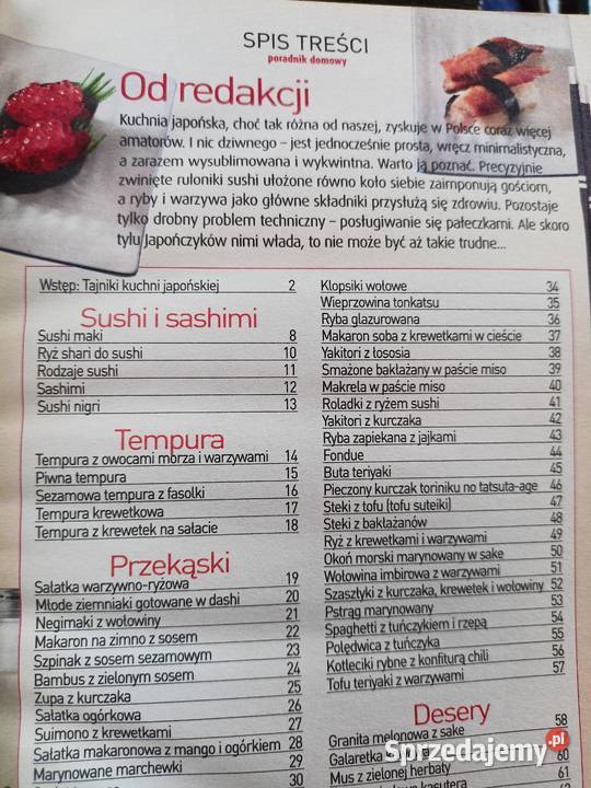 Sushi i tempura książki Warszawa księgarnia sprzedam