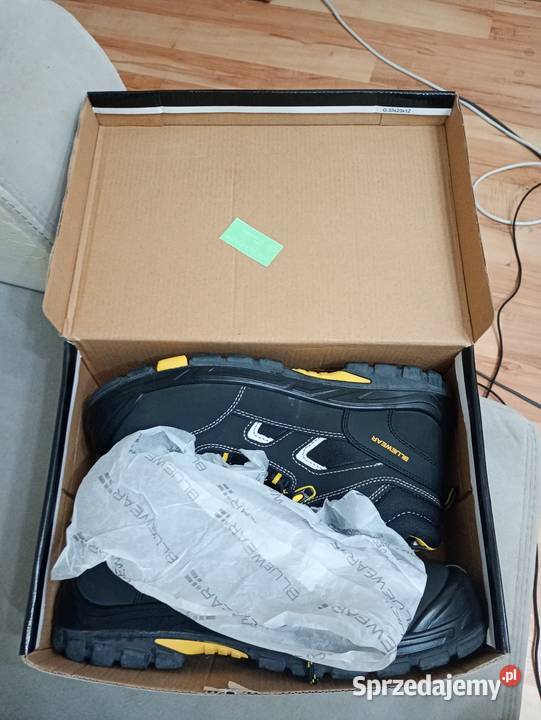 buty 44 ochronne BHP wzmocnione Bluewear nowe czarny zachodniopomorskie Szczecin sprzedam