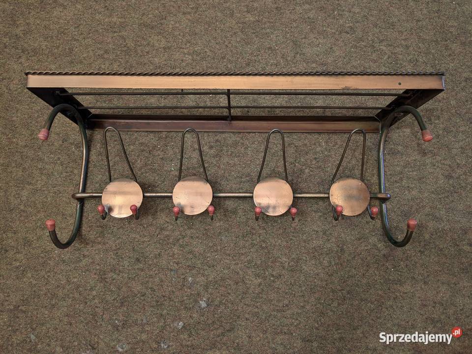 Komplet Lustro Miedziane Stolik Wieszak Żyrandol Łódź sprzedam