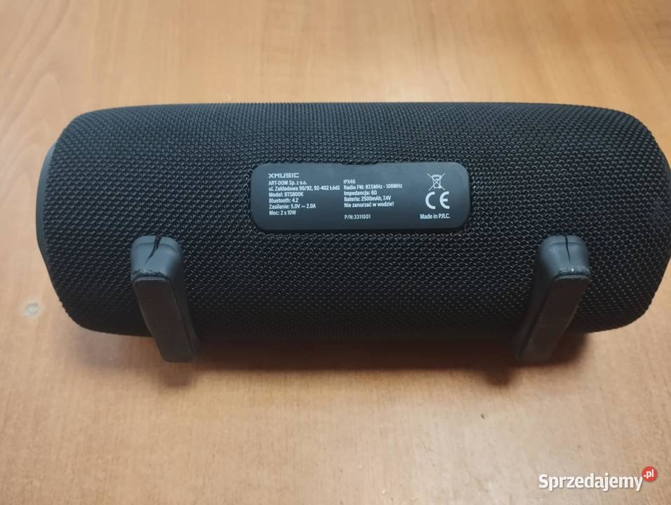 Głośnik przenośny xMusic BTS800K czarny 20 W