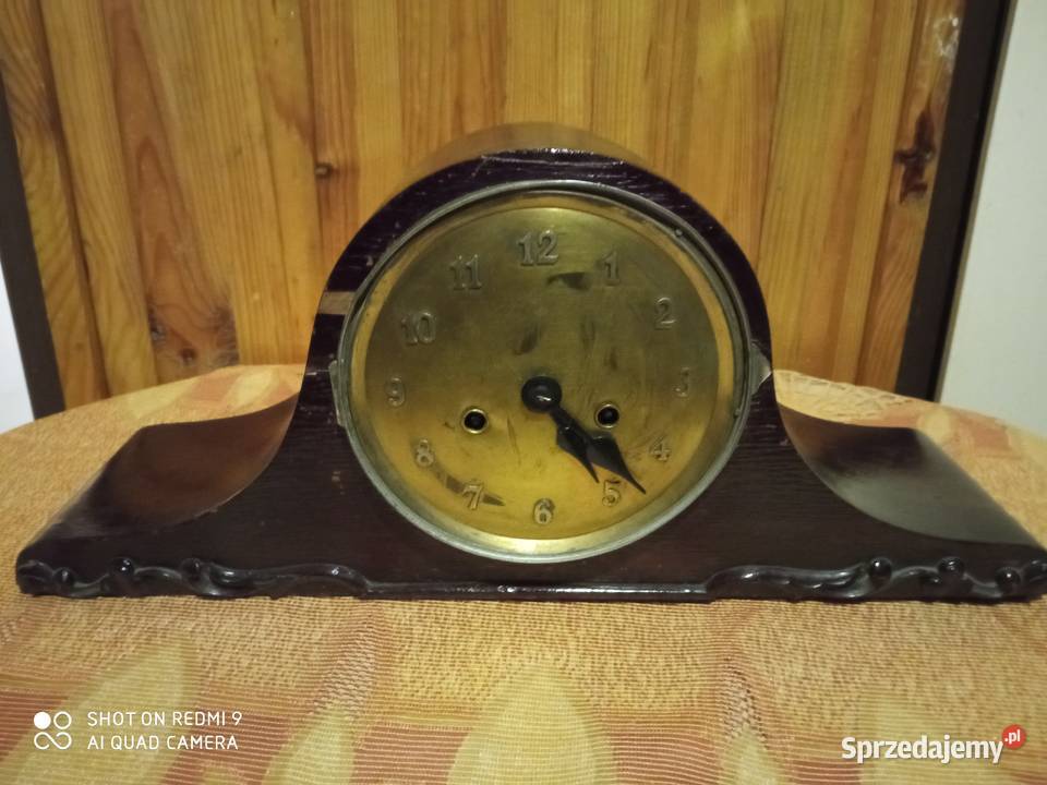 Piękny zegar Kominkowy Zabytek do odnowy Katowice