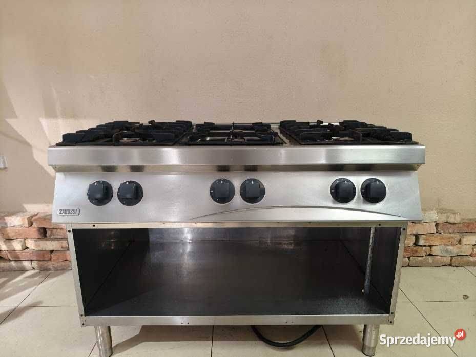 Kuchnia gazowa Zanussi 6palnikowa 36kW stal Góra