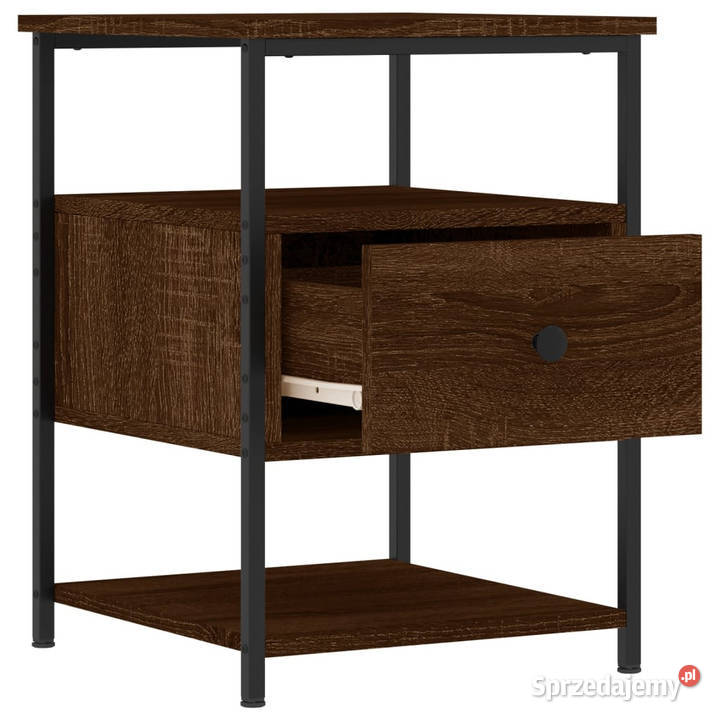 Szafki nocne 2 brązowy dąb 40x42x56 WM826032 Nocne