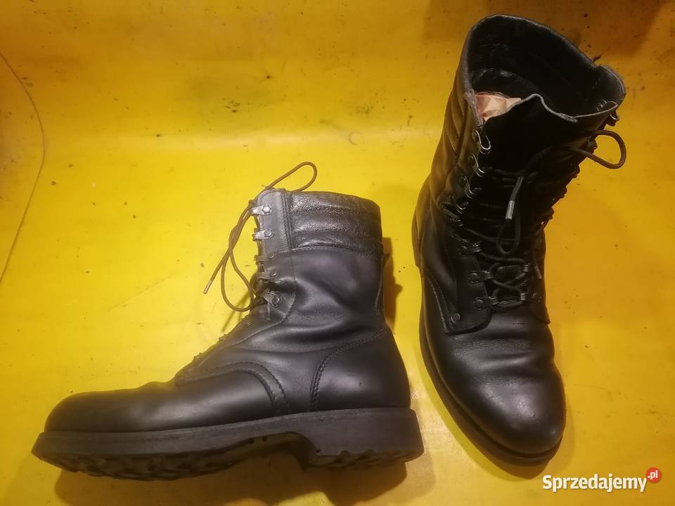 buty wojskowe czarne skóra używane 2742 Piotrków Trybunalski