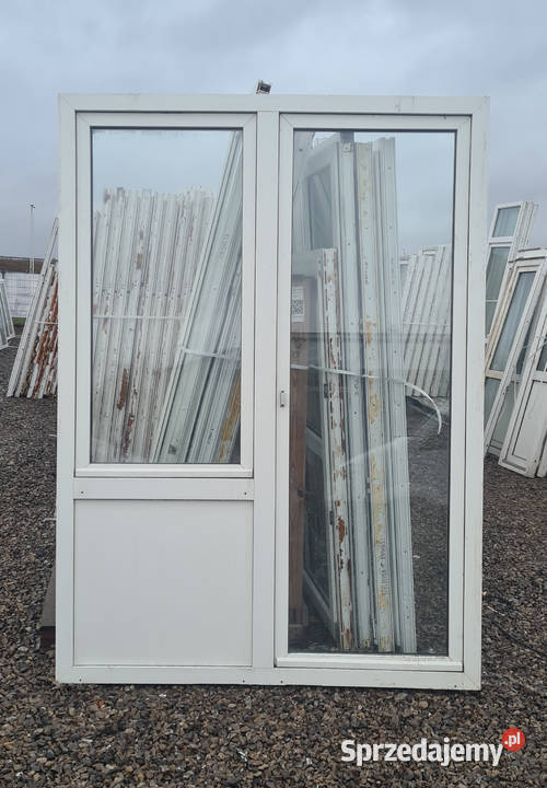 OKNA KacprzaK Okno TARASOWE 174X240 Używane PCV Okna ścienne Siedlce