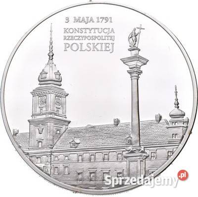 SREBRO 4 x Moneta Kossak Matejko Konstytucja Sosnowiec