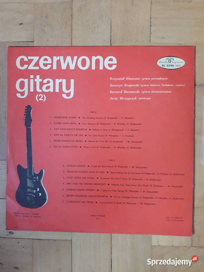 Czerwone Gitary 2 pierwsze wydanie ładny stan EX płyta winylowa