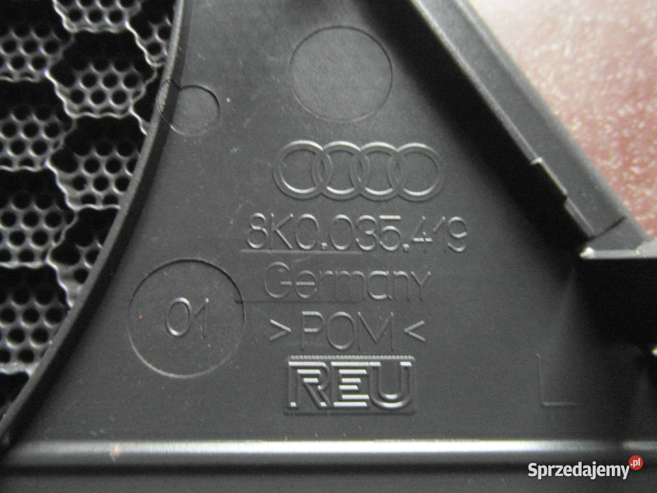 OSŁONA GŁOŚNIKA AUDI A4 B8 8K0035419 LEWA PRZÓD Pozostałe Szczecin