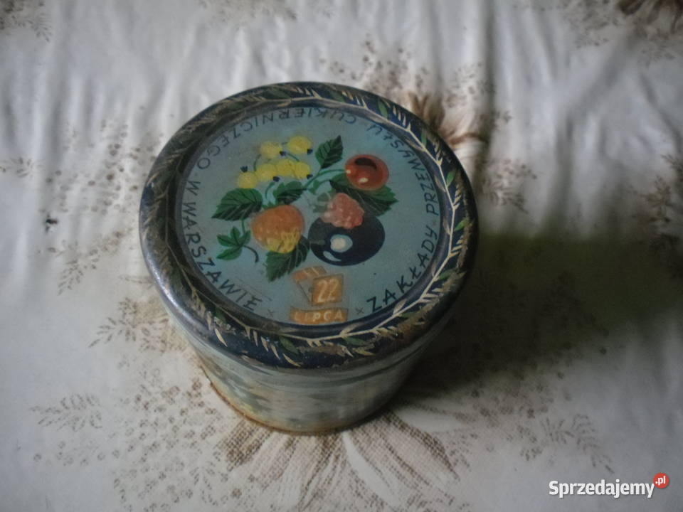 Pudełko metalowe landrynach Antyki, Sztuka, Kolekcje Zwoleń