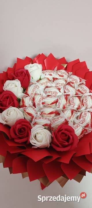Bukiet jadalny z Raffaello bukiet ze słodyczy Czekolady i czekoladki mazowieckie sprzedam