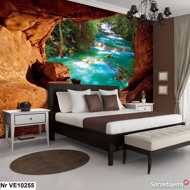 Tapeta fototapeta Widok jaskinia woda wodospad Leszno sprzedam
