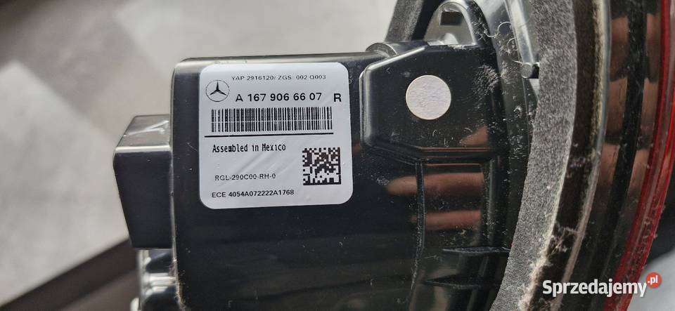MERCEDES GLE W167 LAMPA PRAWA TYLNA W KLAPĘ Grodzisk Mazowiecki