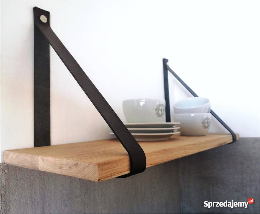 Półka z drewna dębowego loft Białystok