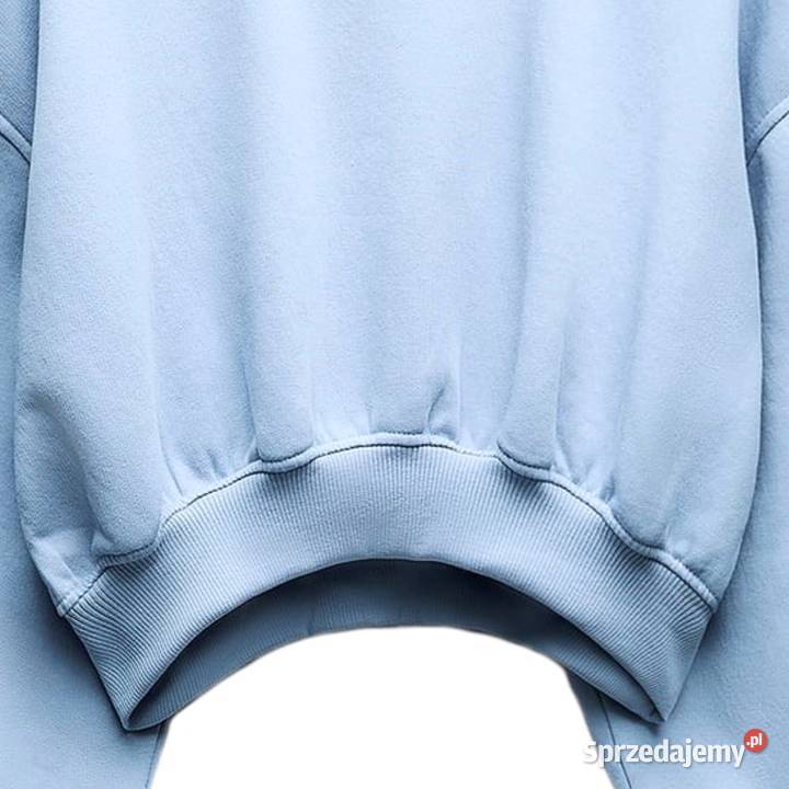 Zara piękna krótka niebieska bluza dresowa r L Warszawa sprzedam